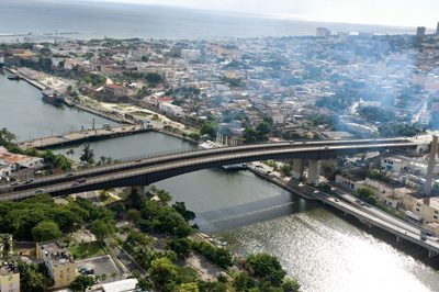 Luftbild von Santo Domingo, Dom Rep